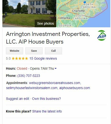 AIP House Buyers in Greensboro NC