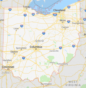 State of Ohio Map; We Buy Houses OH; Sell Your House Fast OH