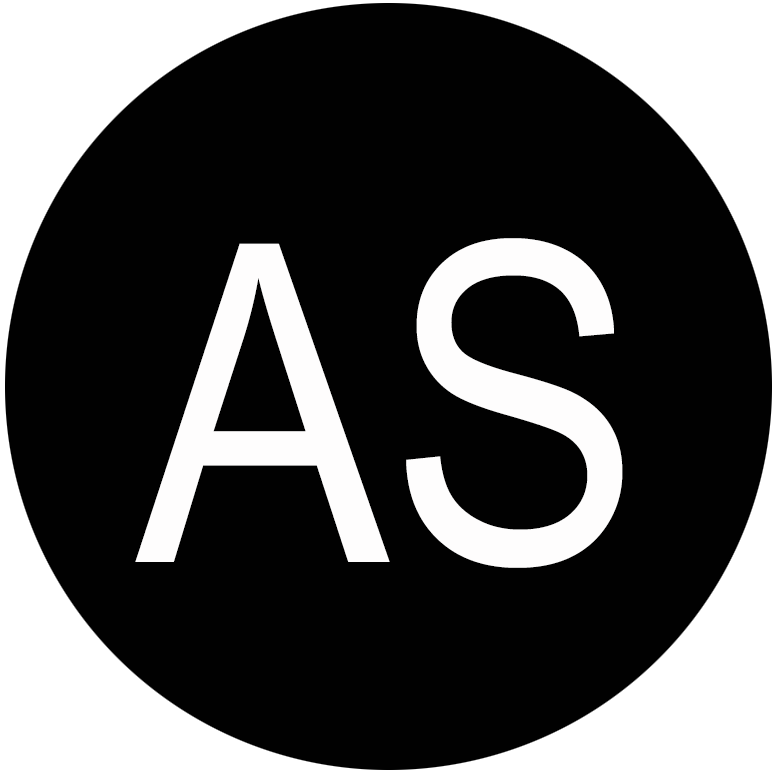 AS initials circle