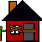 distressed house