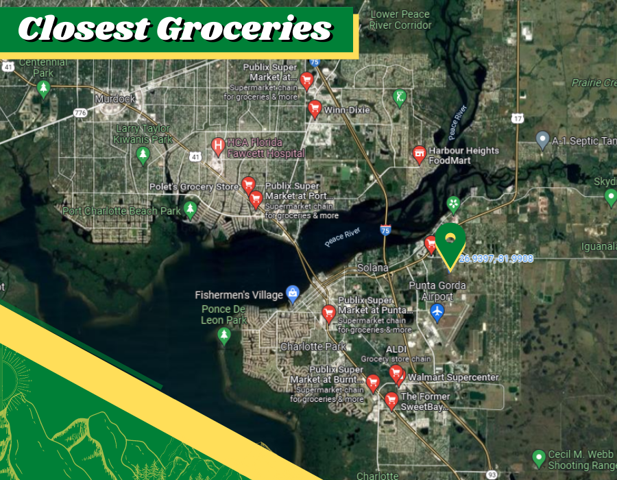 cloest groceries in map