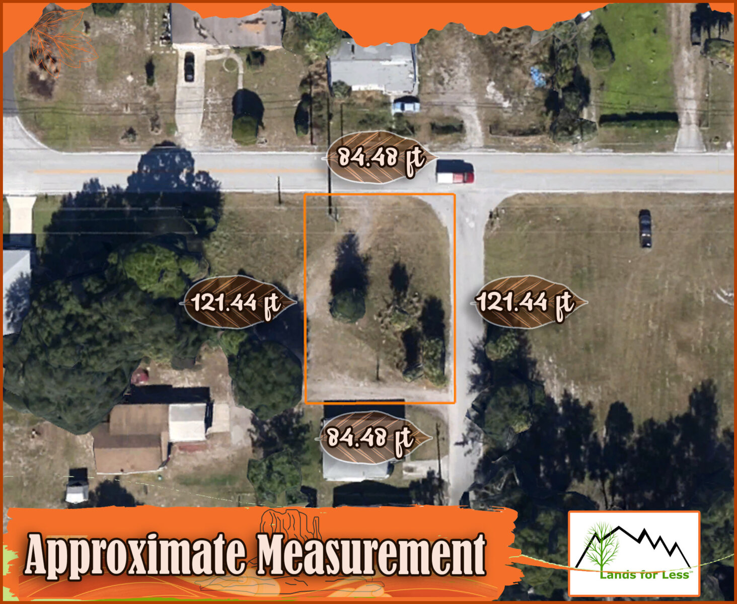 approx measurement of property on map