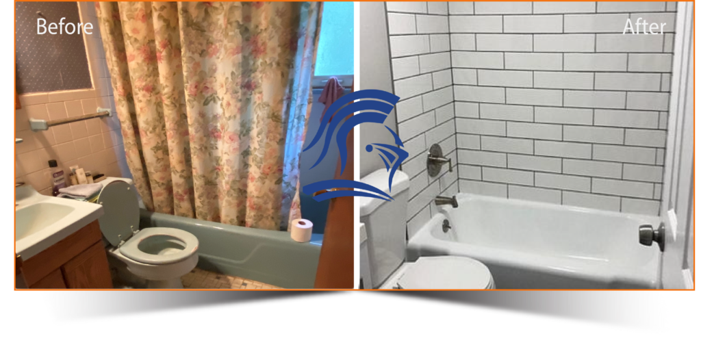Before and After of a Bathroom