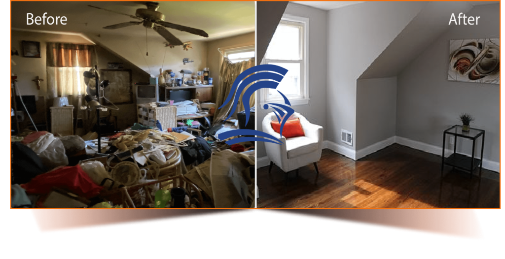 Before and After of a Living Room