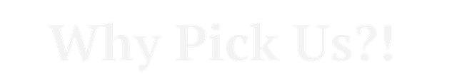 Why Pick Us?!