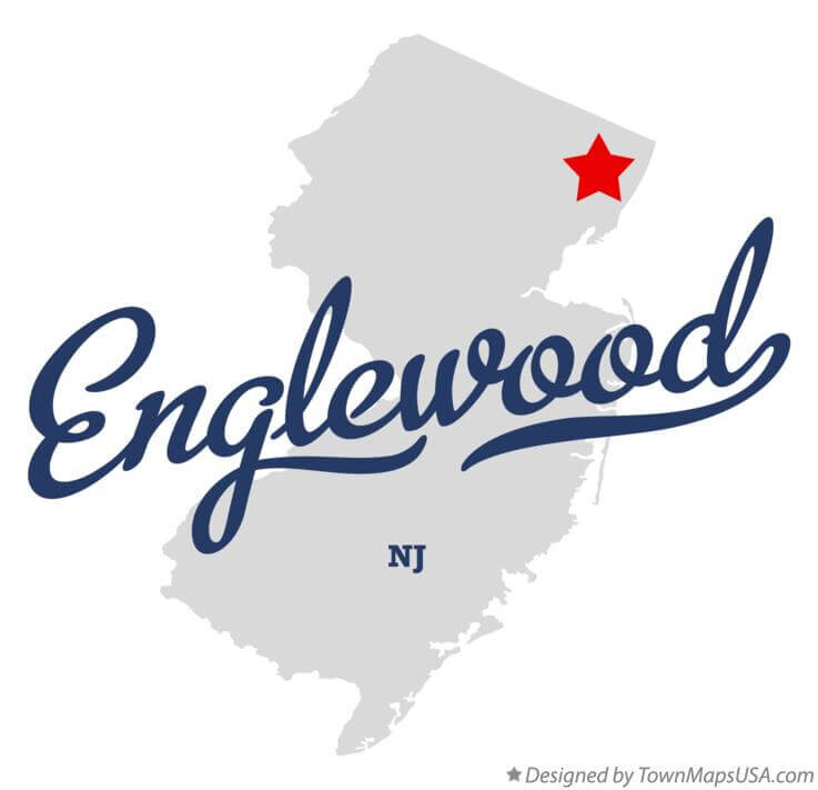 Map of Englewood NJ