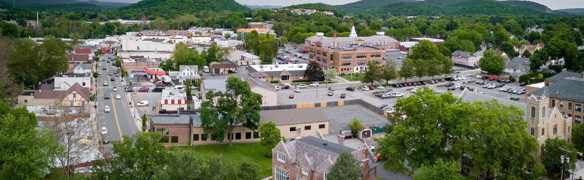 Suburban Town View of Pompton Lakes New Jersey