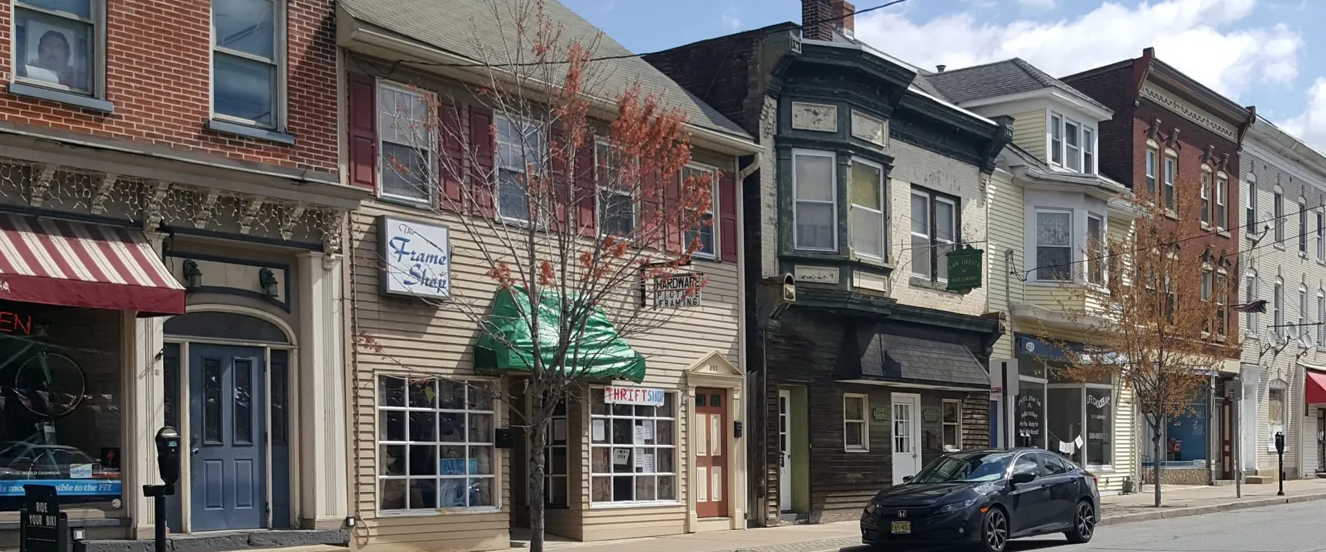 Local Street in Phillipsburg New Jersey