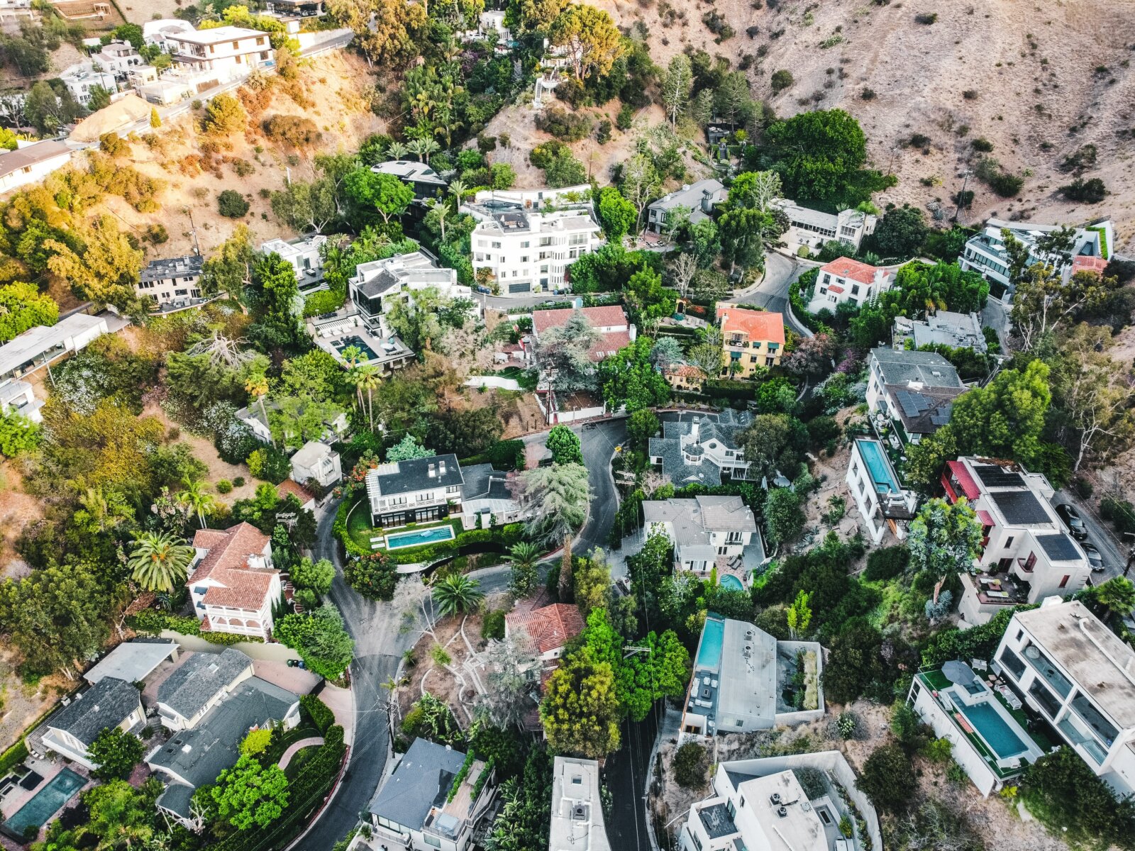 County aerial view