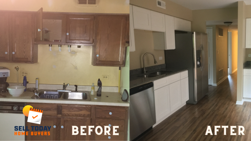 Before and after kitchen case study