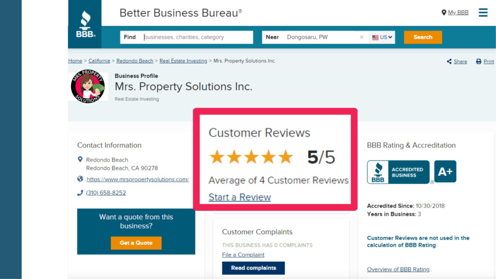 Mrs. Property Solutions of California