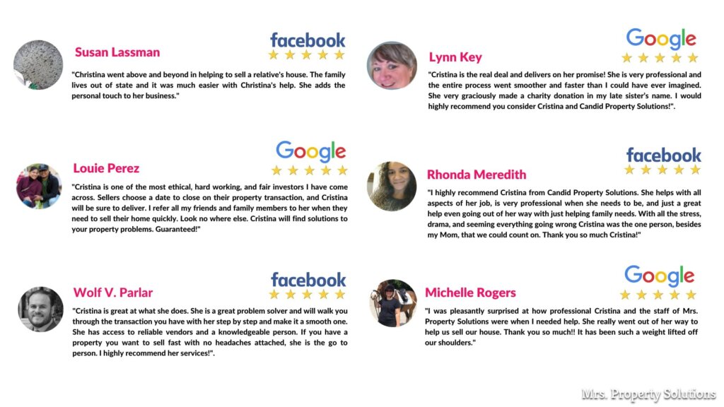 Mrs. Property Solutions happy seller reviews