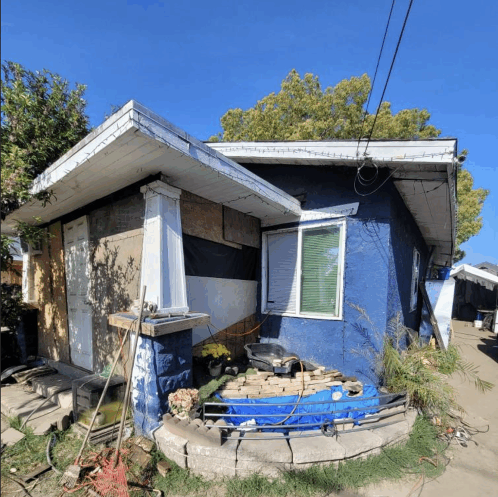 a house that had squatters in south central LA