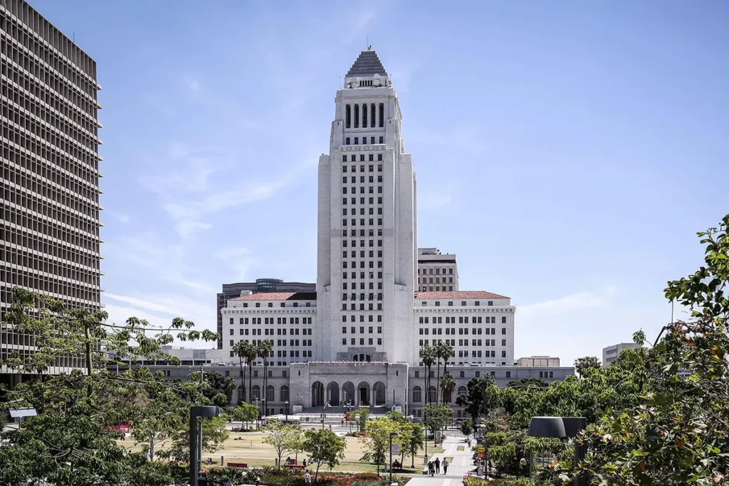 A city hall building in Los Angeles 