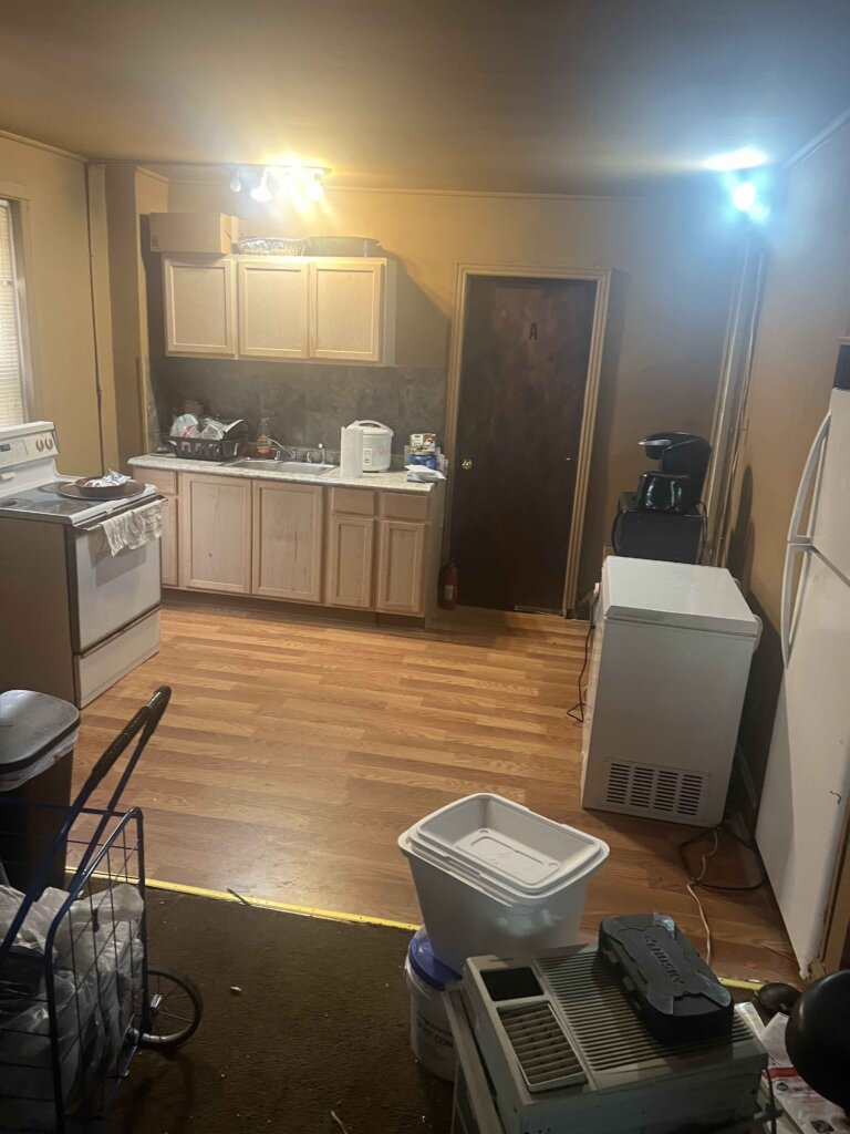 The kitchen of a home that we bought with cash in New York.