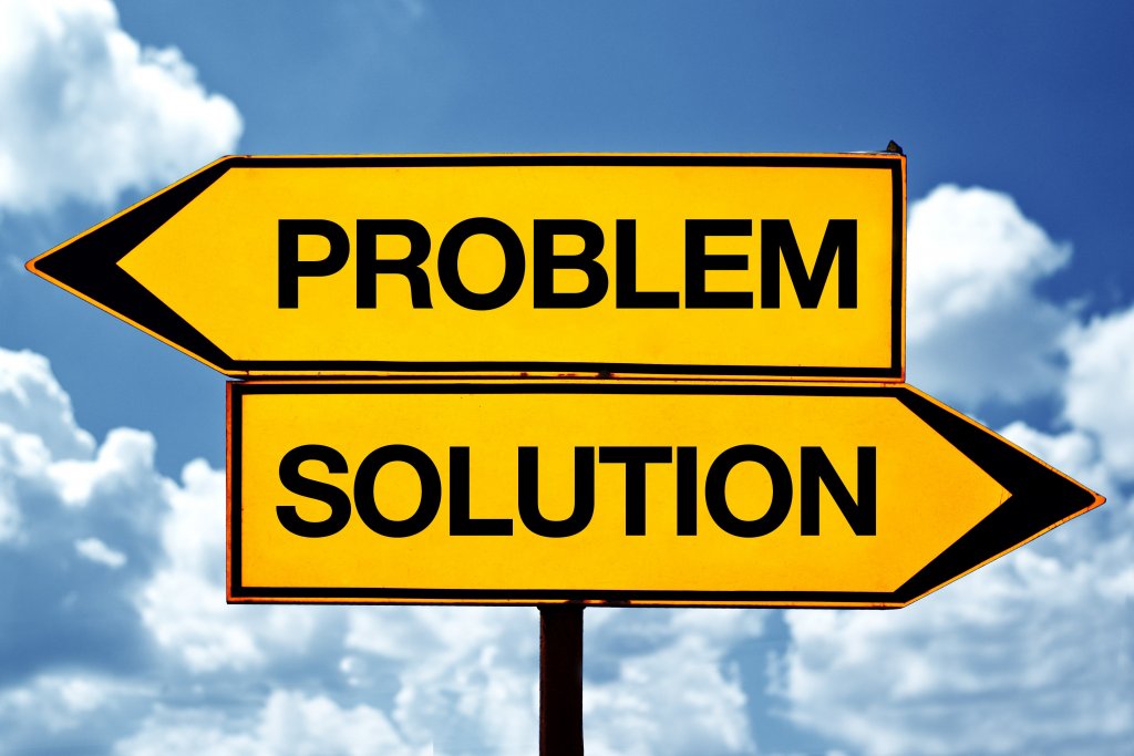 problem or soultion, opposite signs