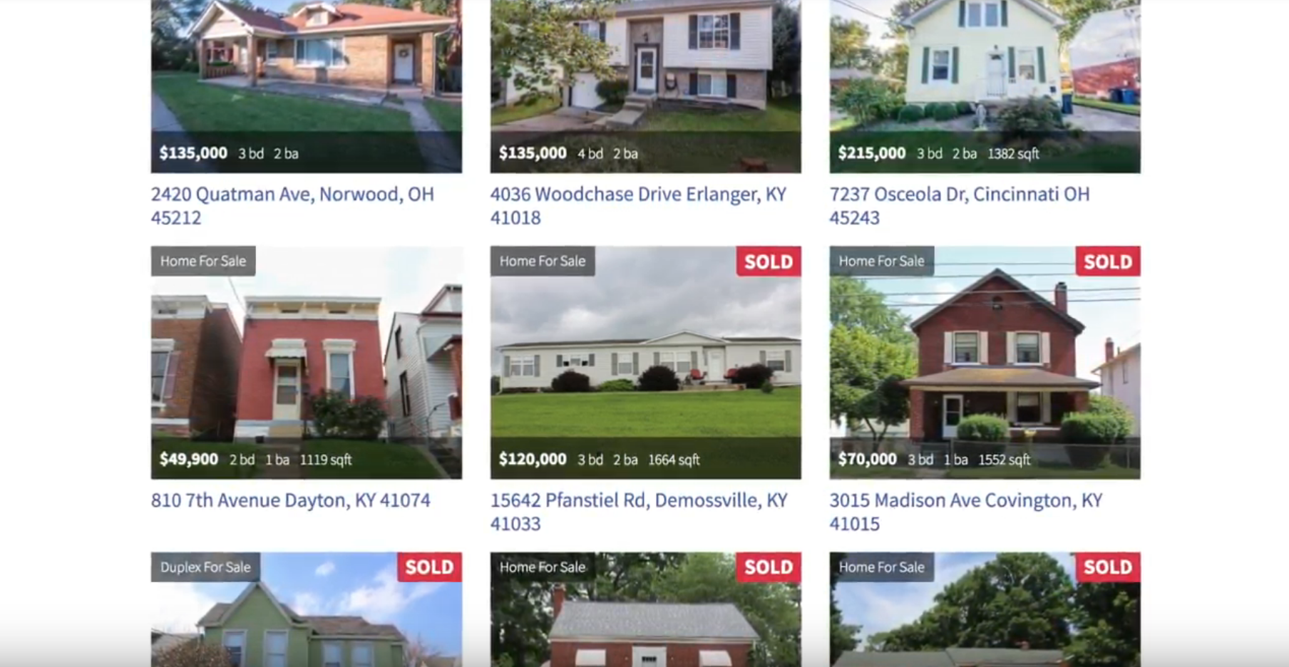 sold houses on Team Sztanyo when cash offer was not enough