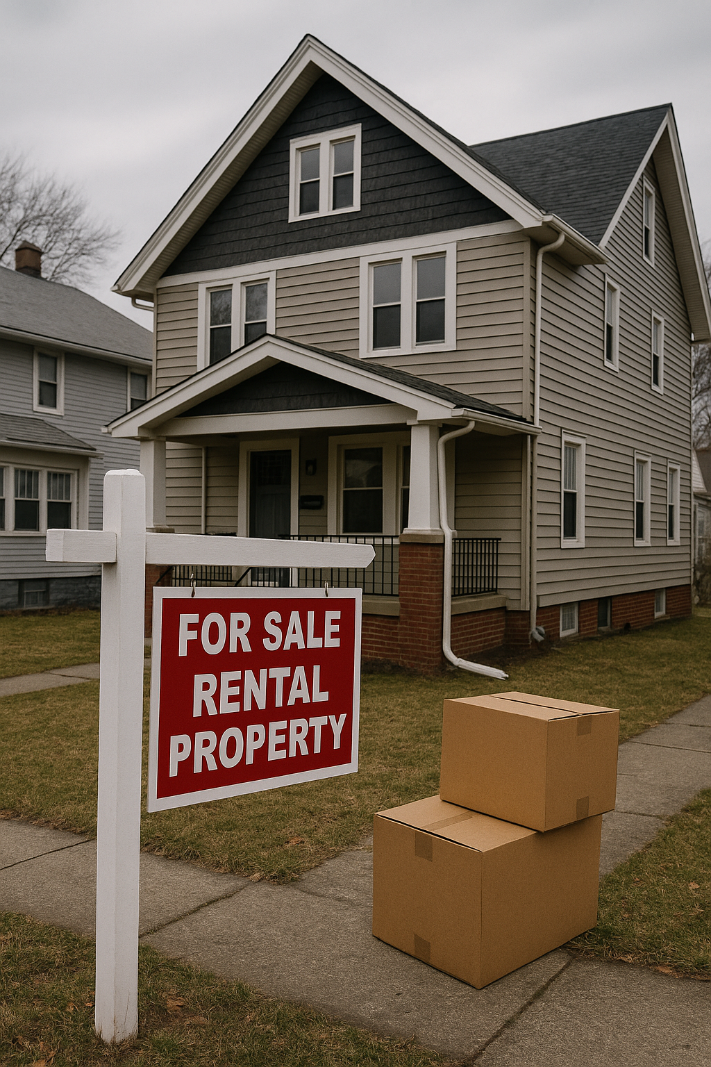 Cleveland Ohio rental home for sale after tenant moved out