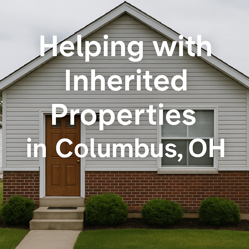 Inherited Columbus Ohio house with paperwork and keys