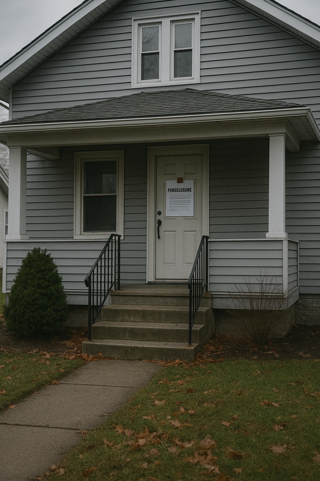 Cleveland Ohio home facing foreclosure notice