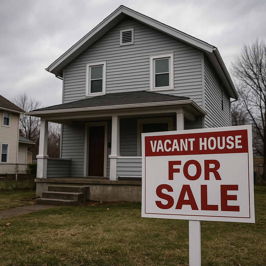 Vacant Cleveland Ohio house for sale