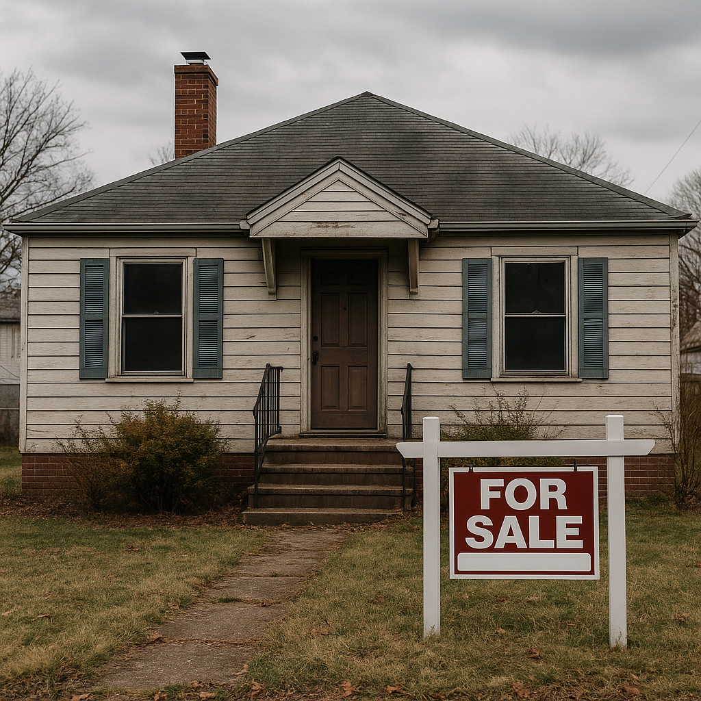 Columbus Ohio home with visible repair needs