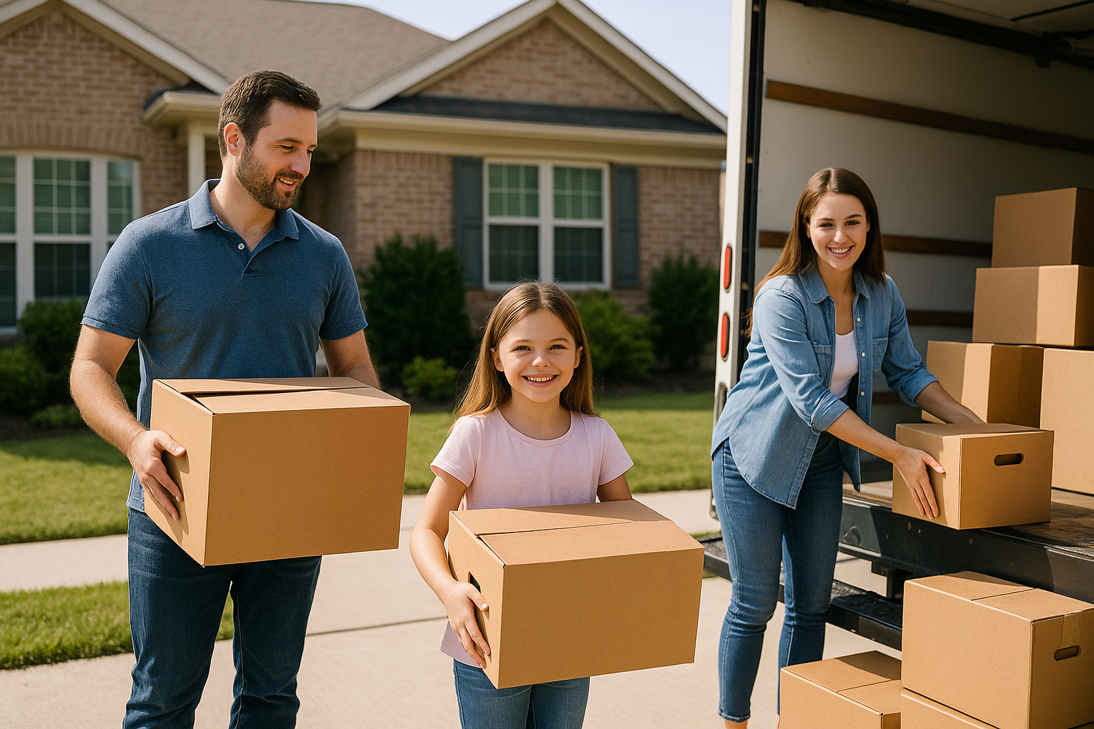 Ohio homeowner packing boxes to relocate and sell their home fast