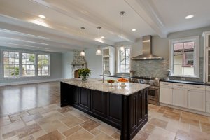 A soft blue-gray kitchen can add $1,809 to the sales price
