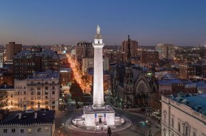 Washington Monument in Baltimore