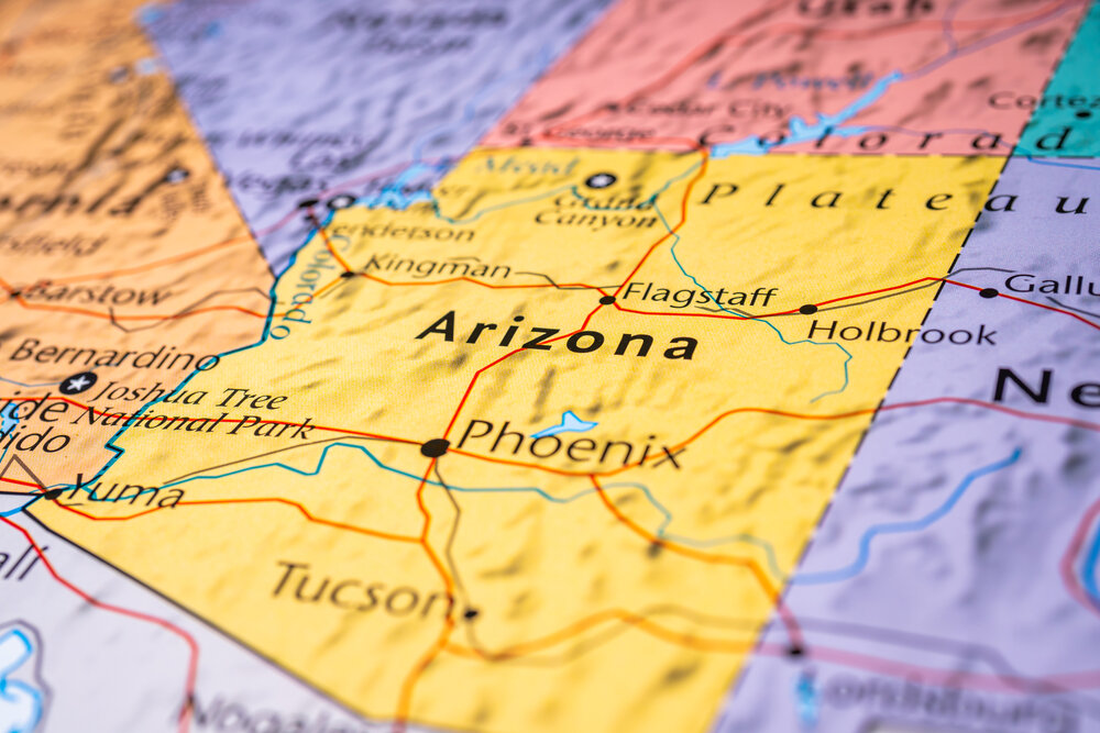 map of arizona