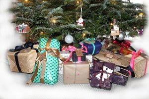 Gifts all wrapped under the tree in New Hope PA