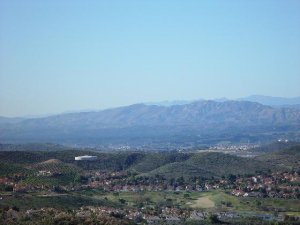 an aerial view of simi valley real estate