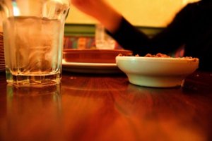salsa on a table at a Mexican restaurant in oxnard
