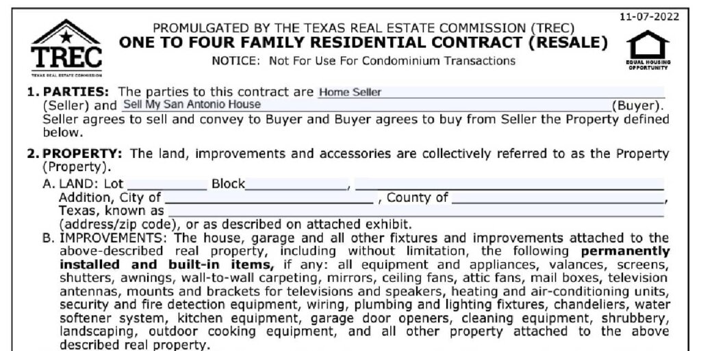 Cash Offer For House Document