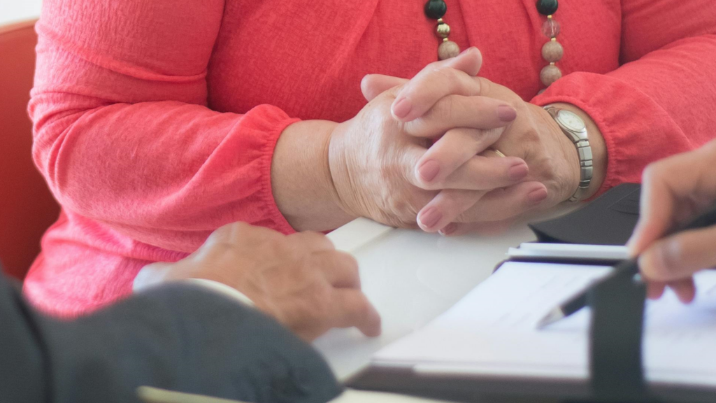 A couple discussing purchase money mortgages