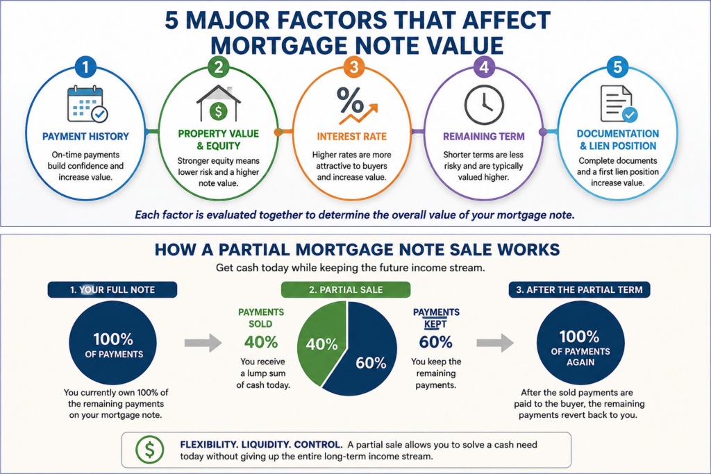 Five major factors affecting mortgage note value