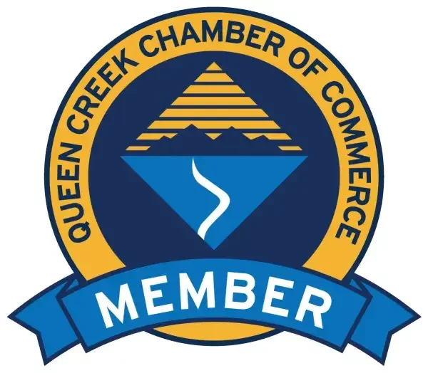 Queen Creek Arizona Chamber of Commerce logo, representing We Buy Houses Arizona's membership and commitment to the local community.