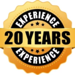 The icon of a round badge stating '20 Years Experience', symbolizing the long-standing expertise and trustworthiness of 'We Buy Houses Arizona.