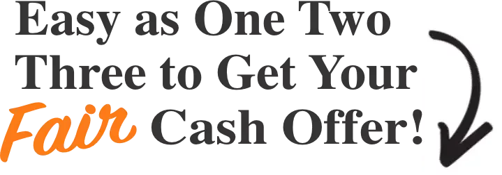 Easy as One Two Three to Get Your Fair Cash Offer!' We Buy Houses Arizona.