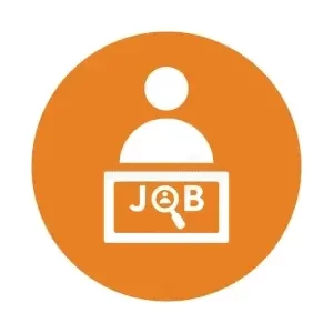 Job loss orange icon for We Buy Houses Arizona.