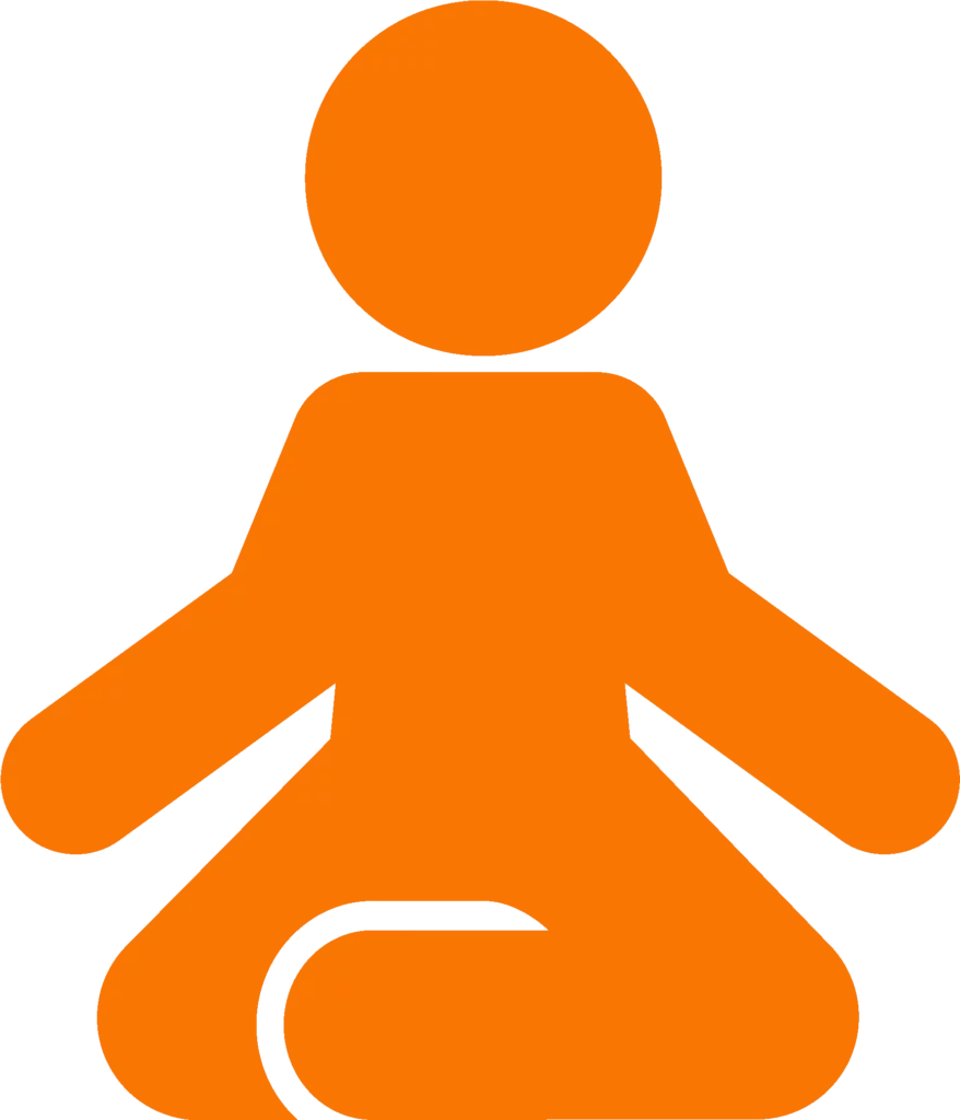 Orange icon of a home seller representing 'We Buy Houses Arizona's flexible solutions for homeowners