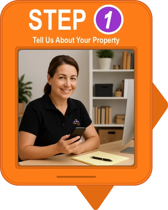 We Buy Houses Arizona: 3-step home-selling process. Step 1: Tell us about your property.