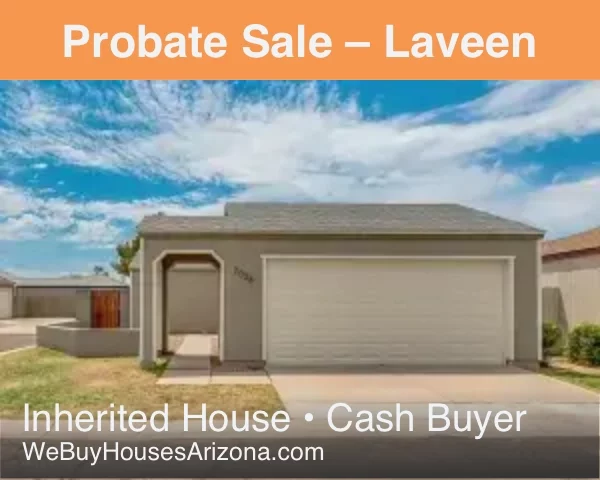 Laveen inherited home — probate cash sale (front exterior)