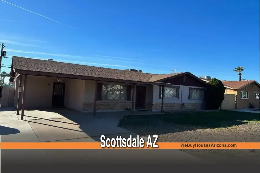 We bought this house at 14002 N 58th St, Scottsdale AZ 85254 — cash sale as-is