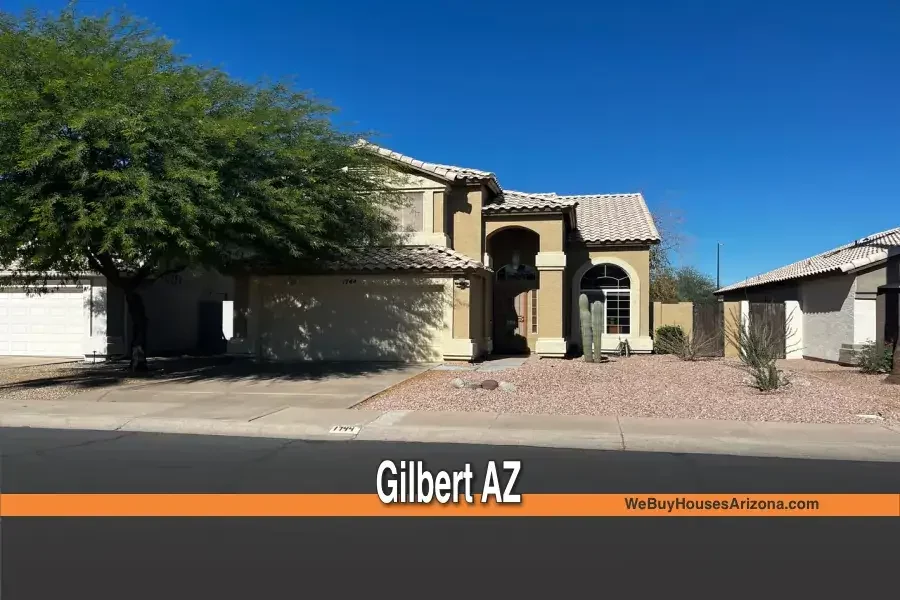Gilbert AZ home at 1744 W Encinas Street 85233 — cash home buyer We Buy Houses Arizona