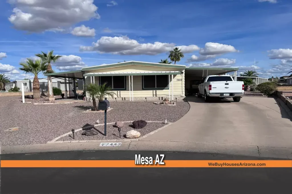 7442 E Bosaga Way Mesa AZ 85208 — mobile home purchased as-is by We Buy Houses Arizona