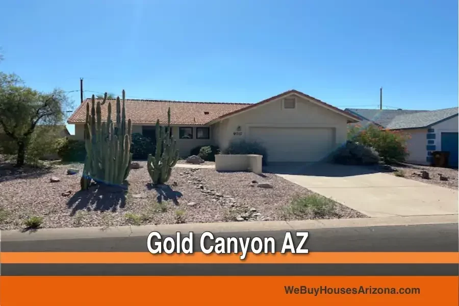 House at 9717 E Del Monte Ave, Gold Canyon AZ 85118 - cash home purchase, sold as-is to We Buy Houses