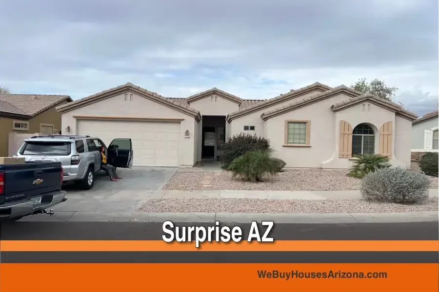 We Buy Houses Arizona purchased this home at 14488 N 136th Lane in Surprise AZ 85379