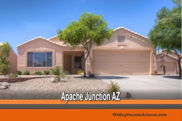 Single-story home at 2026 S. Weaver Dr., Apache Junction, AZ 85120, bought by We Buy Houses Arizona in January 2016.