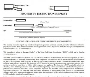 Property Inspection Report